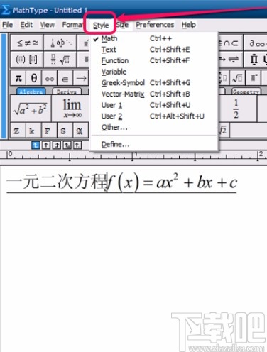 mathtype打空格的方法