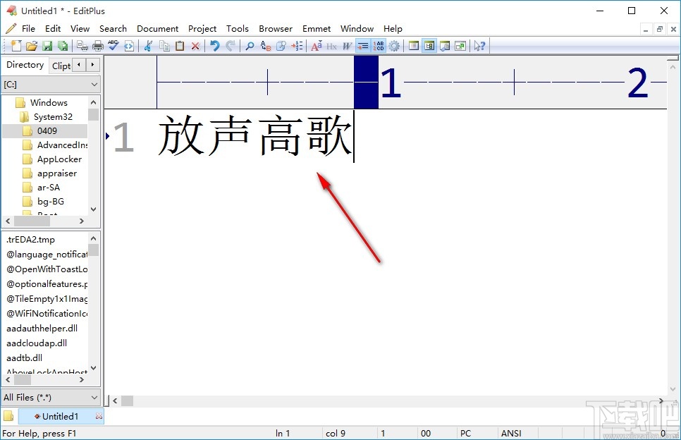 editplus设置字体大小的方法步骤