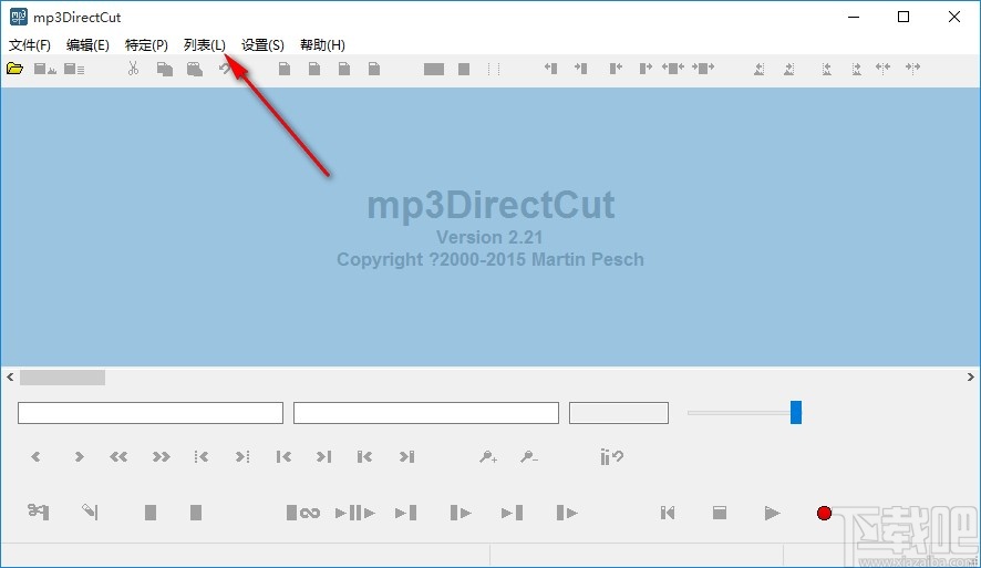 Mp3DirectCut将界面设置为中文的方法步骤