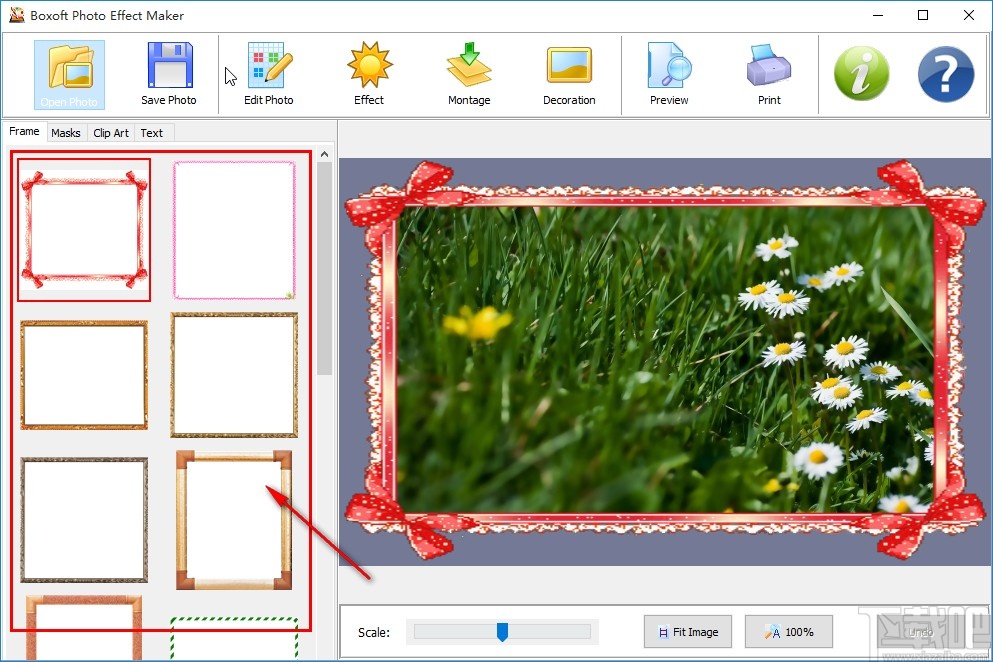 Boxoft Photo Effect Maker给图片添加边框的方法