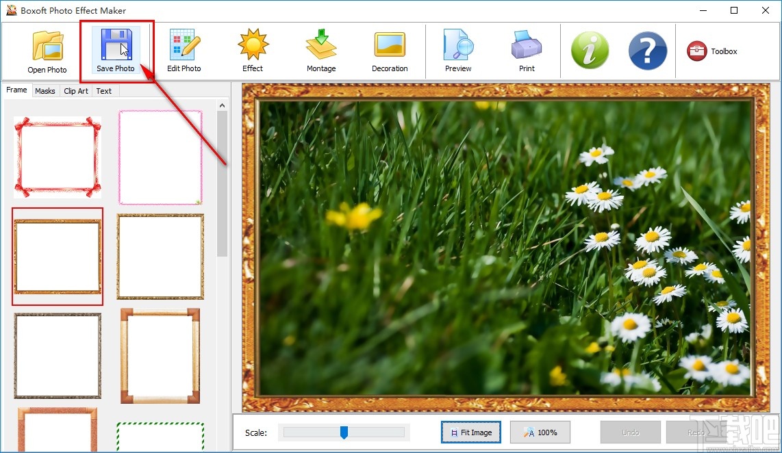 Boxoft Photo Effect Maker给图片添加边框的方法