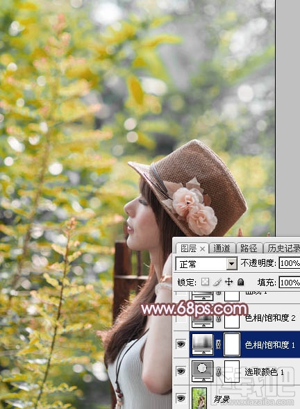 如何用Photoshop CC打造清新的淡红色夏季美女图片