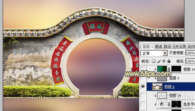 如何用Photoshop CC抠出杂乱的拱门并简单美化