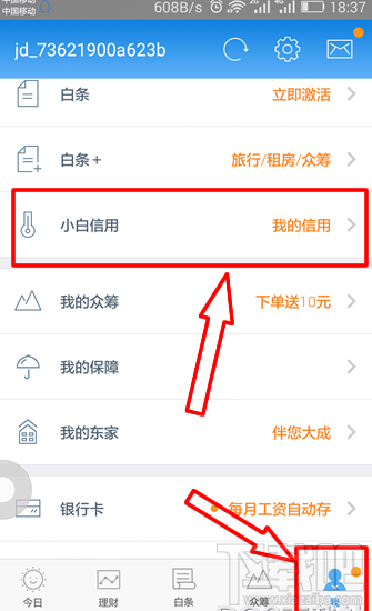 京东小白信用分在哪里看？京东小白信用分怎么查看？