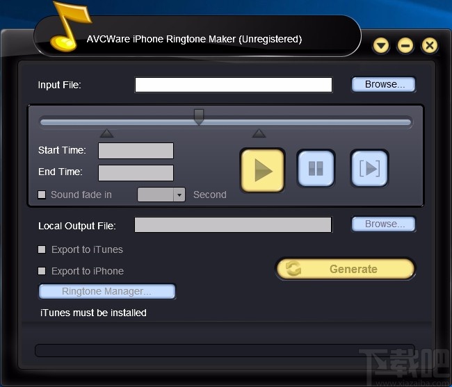 AVCWare iPhone Ringtone Maker设置中文的方法