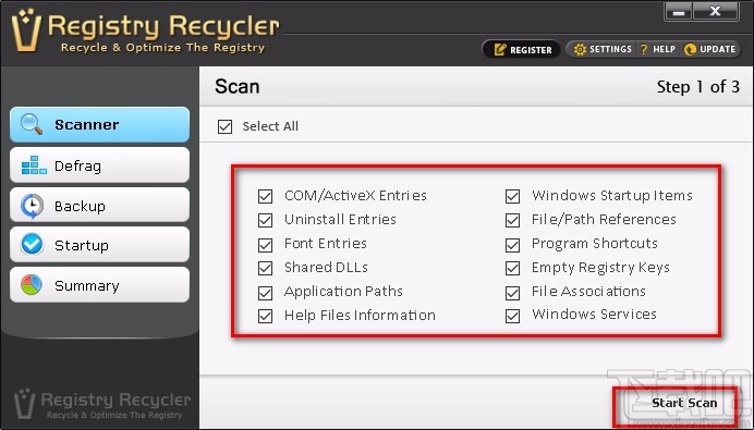 Registry Recycler清理注册表的方法