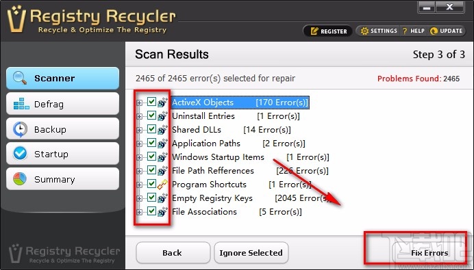 Registry Recycler清理注册表的方法