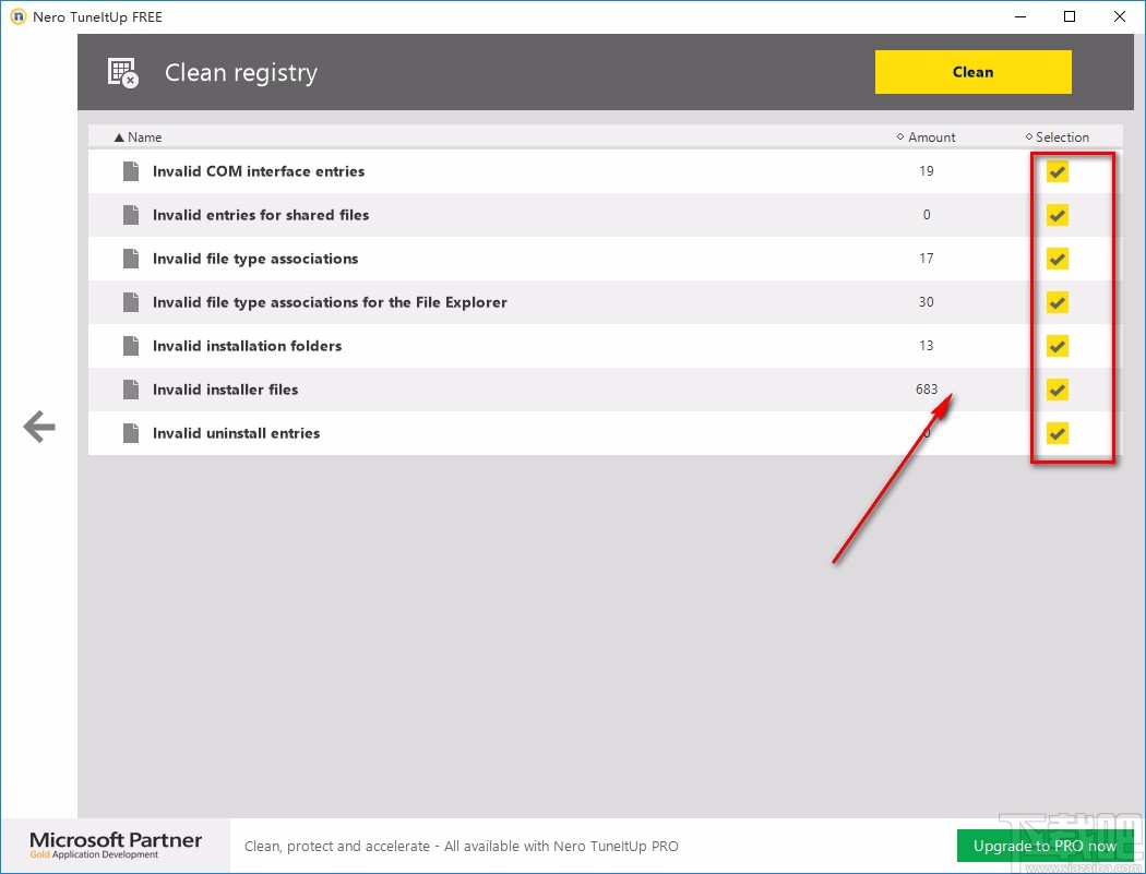 Nero TuneItUp Free清理注册表的方法