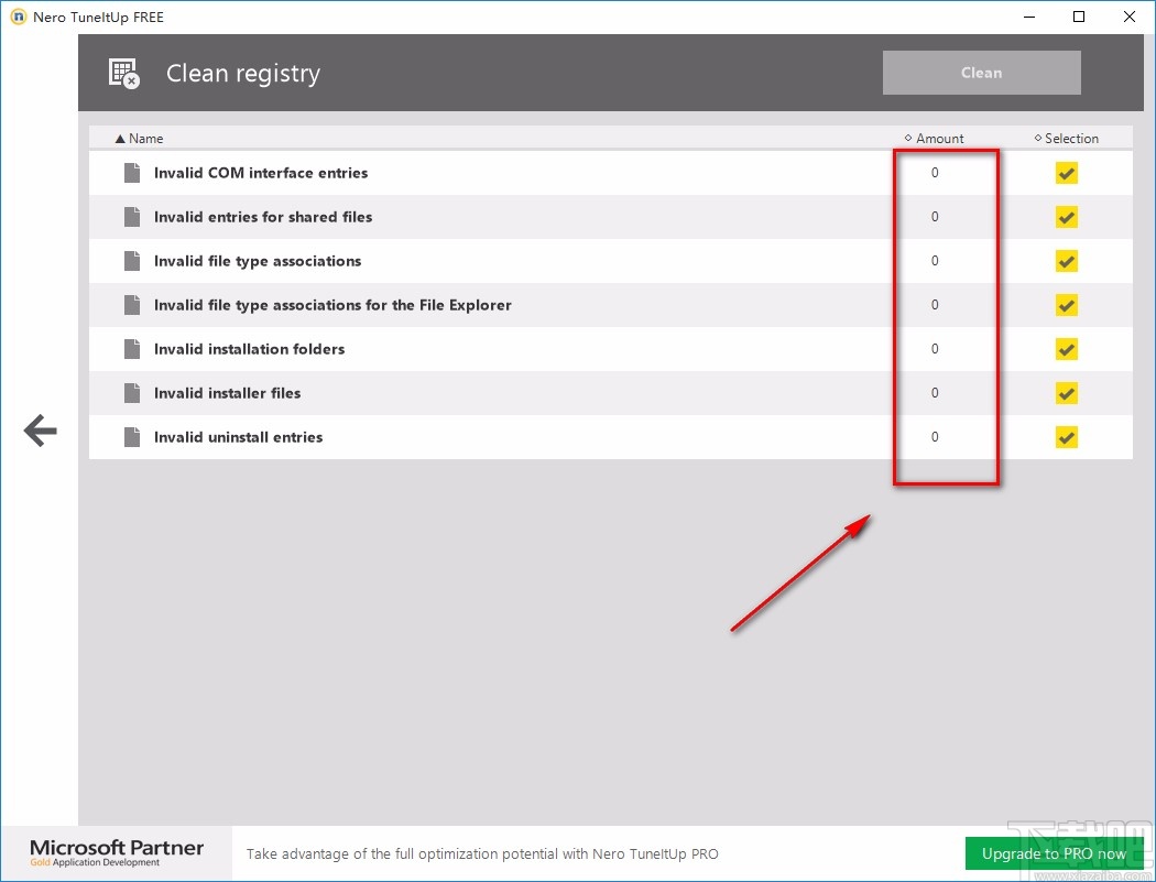 Nero TuneItUp Free清理注册表的方法
