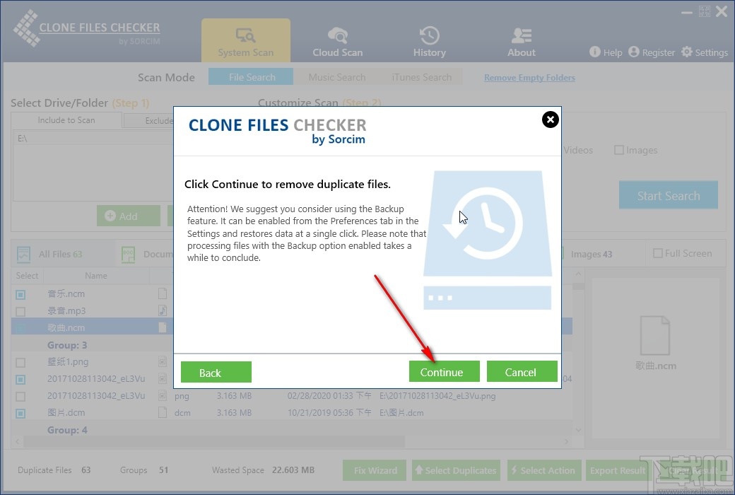 Clone Files Checker扫描删除重复文件的方法