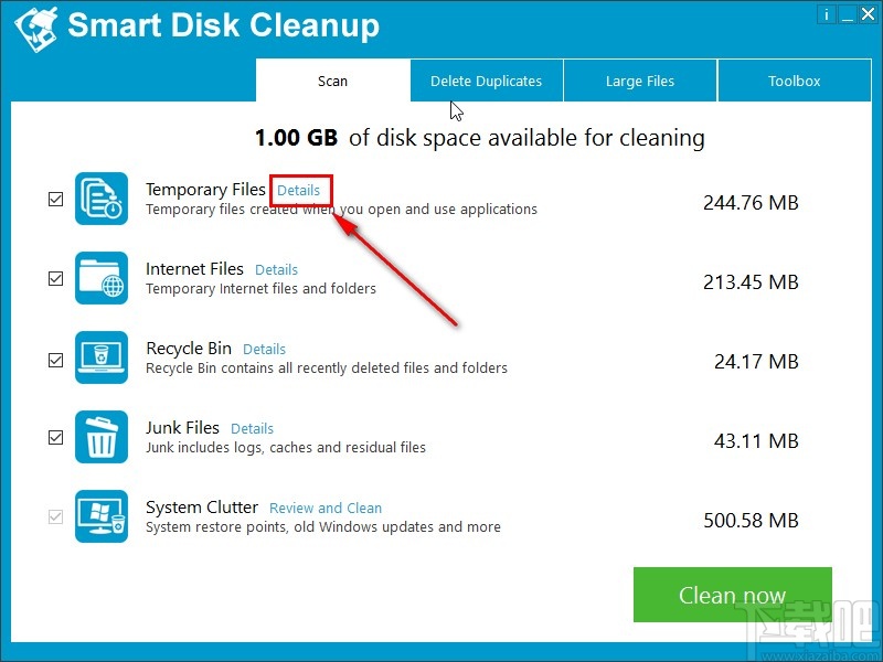 Smart Disk Cleanup清理系统的操作方法