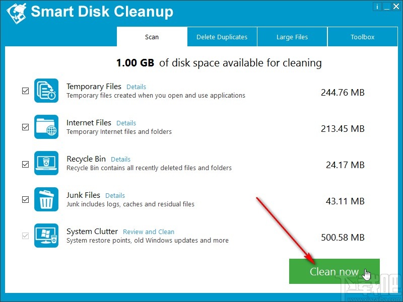 Smart Disk Cleanup清理系统的操作方法