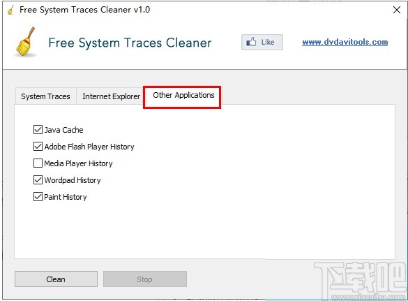 Free System Traces Cleaner清理系统的操作方法