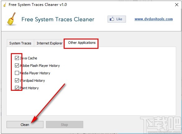 Free System Traces Cleaner清理系统的操作方法