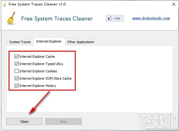 Free System Traces Cleaner清理系统的操作方法