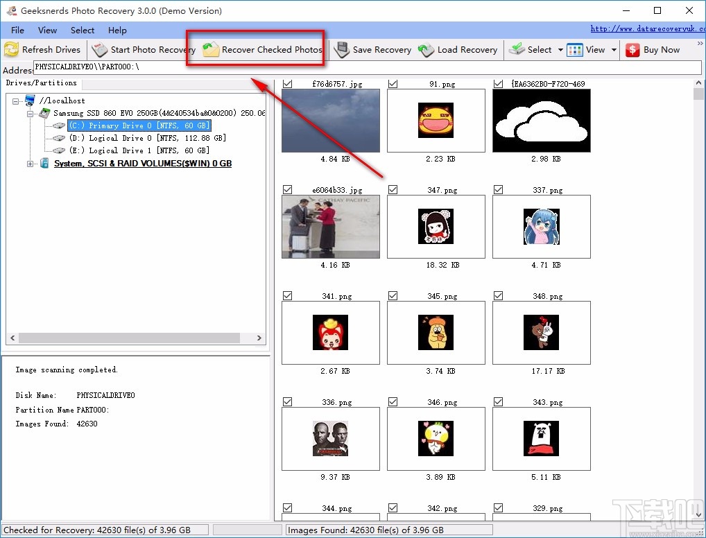 GeekSnerds Photo Recovery恢复图片的方法