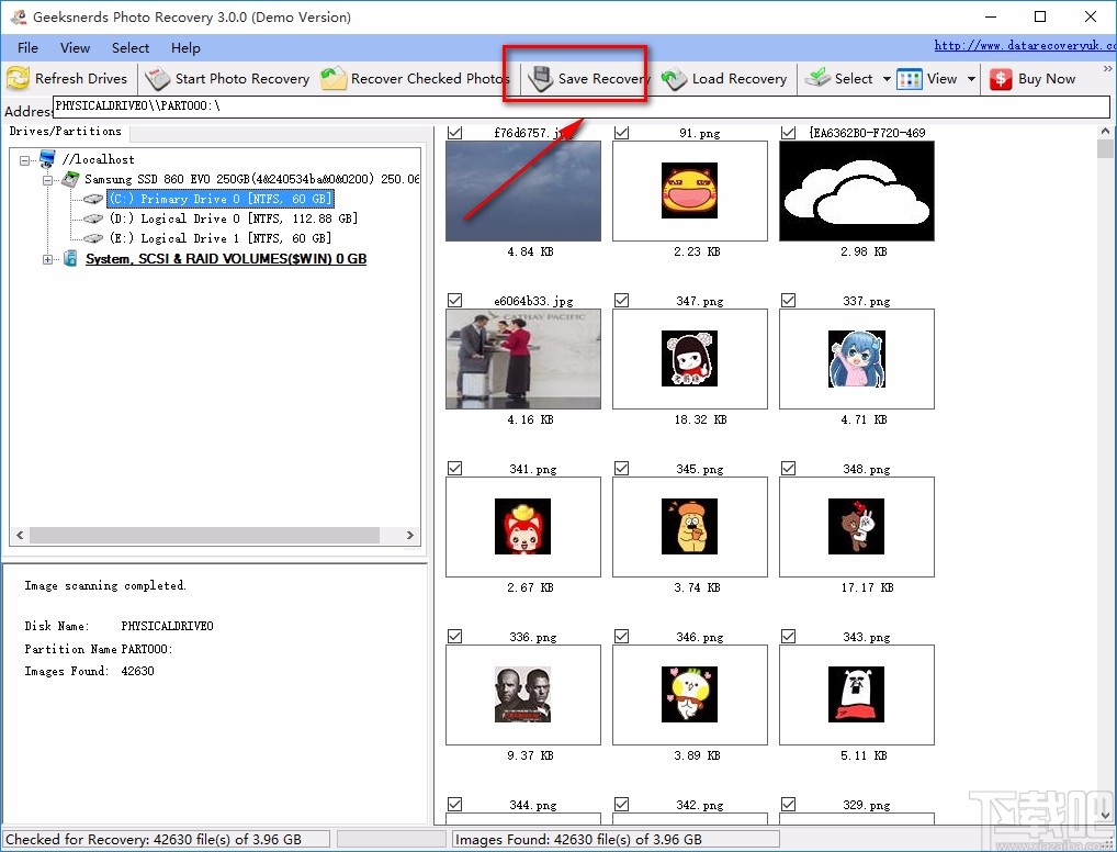 GeekSnerds Photo Recovery恢复图片的方法
