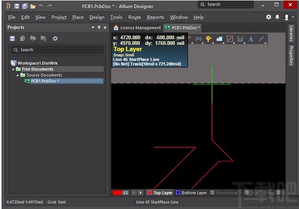 altium designer设置背景颜色的方法