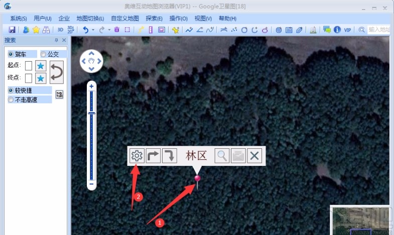 奥维互动地图浏览器显示地名的方法