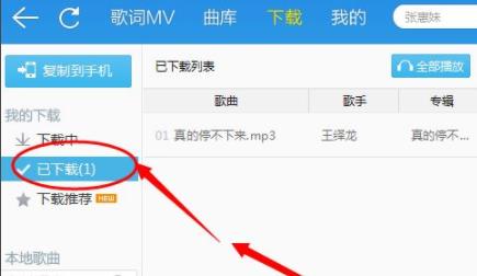 将歌曲下载到本地音乐教程