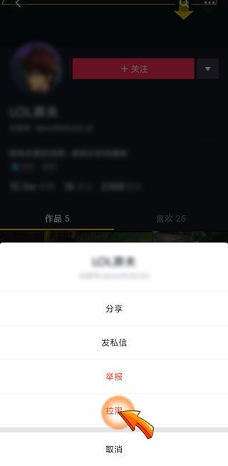 抖音被拉黑对方显示什么